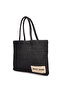 Black Women's Straw Shoulder Bag 05Po25Y3523 - 4