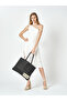 Black Women's Straw Shoulder Bag 05Po25Y3523
