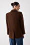 Wardrobe Essentials Brown Slim Cashmere Special Collection Comfortable Fit Blazer Jacket |   Twoaw26Bc00005 - 8