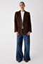 Wardrobe Essentials Brown Slim Cashmere Special Collection Comfortable Fit Blazer Jacket |   Twoaw26Bc00005 - 5