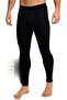 Thermal long sports leggings black unisex - 2