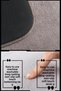 3-Piece Toilet Seat Set Bathroom Rug Mat Set 60X90 Milky Brown - 3
