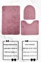 3-Piece Toilet Seat Set Bathroom Rug Mat Set 60X90 DAMSON - 4