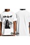 Star Wars Darth Vader and Troopers Printed Unisex White T-shirt