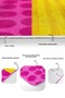 Pink Yellow Pop-art Motif 2-Piece Non-Slip Base Bathroom & Kitchen Mat Set - 4