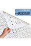 1 Piece Square Massage Suction Cup Adhesive Silicone Bath & Shower Anti-Slip & Bathtub Mat 54X54 cm A-150 - 3