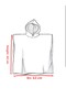 Outlet Export 100% Cotton Girls' and Boys' Sea, Beach, Pool, Bath Towel Poncho Striped/Pink - 5