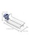 Kitchen And Bathroom Organizer Iron Shelf Single Layer - 3