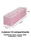 Set of 2 Leaf Powder 10 Compartments Cabinet Drawer Accordion Folding Laundry Organizer - 3