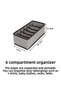 4-Piece Quilted Gray Children's Room Closet Drawer Socks Organizer Honeycomb Accordion Organizer - 6