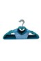 25-Piece Velvet Clothes Hangers Petrol Blue - 4