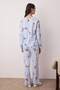 Blue 100% Cotton Christmas Pattern Knitted Pajamas Set Thmaw26Pt00055 - 4