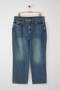 Mavi Soluk Efekt Vintage Yüksek Bel Geniş Paça %100 Pamuk Non-Stretch Wide Leg Jeans TBBAW26CJ00002 - 5