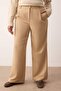 Vizon Wide Leg/Geniş Paça Dokuma Büyük Beden Kumaş Pantolon TBBAW23AR00007 - 3