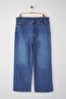 Mavi Yüksek Bel Geniş Paça Büyük Beden Wide Leg Jeans TBBAW26CJ00001 - 5