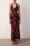 Red-Multicolor Lined Tulle Evening Dress TPRSS25AE00192 - 3