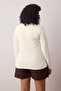 Stone Cotton Boat Neck Fitted/Fitted Stretchy Blouse Tbbaw26Af00027 - 4