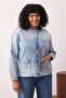 Mavi Crew Neck Oversize/Wide Fit Denim Plus Size Jacket Tbbaw26Ag00002 - 2