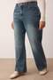 Mavi Soluk Efekt Vintage Yüksek Bel Geniş Paça %100 Pamuk Non-Stretch Wide Leg Jeans TBBAW26CJ00002 - 3