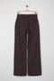 Kahverengi Yüksek Bel Geniş Paça Wide Leg %100 Pamuk Non-Stretch Jeans TWOAW26JE00119 - 7