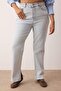 Açık Mavi Yüksek Bel Yırtmaç Detaylı Flare Fit Büyük Beden Jeans TBBAW26CJ00000 - 3
