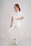 Business Model Soft Lycra White Doctor Nurse Hospital Scrubs Uniform Set - 3