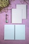 4-Piece A5 Size Spiral Checkered School Notebook-Pastel Colored 80 Sheets 4-Piece Checkered A5 Notebook - 5