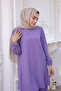 Lilac Bürümcük Tunic Trousers Suit - 4