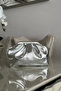 Women's Patent Leather Clutch Portfolio Daily and Evening Dress Drawstring Detailed Strap Hand and Shoulder Bag - 4