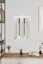 Medal Hanger Gift Trophy Designed Metal Medal Hanger Black and White 13X30 cm - 5