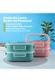 YAH Premium Stainless Steel Bento Lunch Box Leakproof with Cutlery & Thermal Bag 2Layer 1.65 L - 6