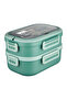 YAH Premium Stainless Steel Bento Lunch Box Leakproof with Cutlery & Thermal Bag 2Layer 1.65 L - 5