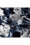 Melancholia Patterned Tivil Silk Scarf 01193-Navy Blue - 2