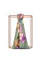 Desert Rose Patterned Silk Shawl 06436-Pine Scent