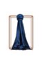Double Sided Solid Color Silk Shawl 00927-Ocean Blue