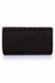Beatrice Hand Embellished Clutch Bag in Black - 2