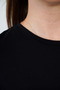 Crew Neck Viscose Tunic and Trousers Set-Black - 9