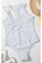 Women's Swimsuit Shoulder Detail Bodysuit Swimsuit - 6
