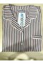 -24653- Front Open Pink Striped Pajama Set- - 5