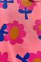 New Season Girls' 3 Yarn Fabric Floral Printed Spanish Leg Ribbed Leggings Bottom Top Suit - 3