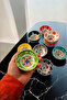 Kutahya Series 12-Piece Ceramic Snack, Sauce, Breakfast, and Serving Bowl Set, Tile Patterned - 2