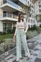 Women's Mint High Waist, Pocket, Wide Leg Trousers - 2
