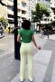 Yellow Spanish Loose Leg, Elastic Waist, Soft Texture Fabric, Loose & Comfortable Fit/Cut, Pants - 6