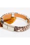 Men's Genuine Python Leather Bracelet - Stainless Steel Clasp, 7 Different Colors, 3 Sizes, Unisex Design