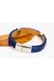 Men's Genuine Python Leather Bracelet - Stainless Steel Clasp, 7 Different Colors, 3 Sizes, Unisex Design - 3