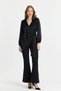 Ceemoda Double-Breasted Side Tie Satin Blouse Shirt - 3