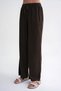4629 Women's Wide Leg High Waist Viscose Palazzo Pants Khaki - 5