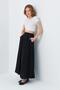 4631 Women's Parted Flared Skirt Black - 3