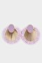Women's Lilac Gold Straw Detailed Earrings F0843Axns