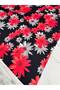 Red Lily Pattern Dress Shirt Crepe Fabric Our Product Is Sold in Pieces 1 Piece 1 Meter - 3